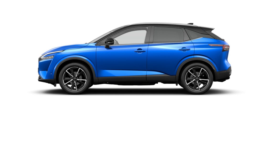 Two-Tone Magnetic Blue & Pearl Black Roof